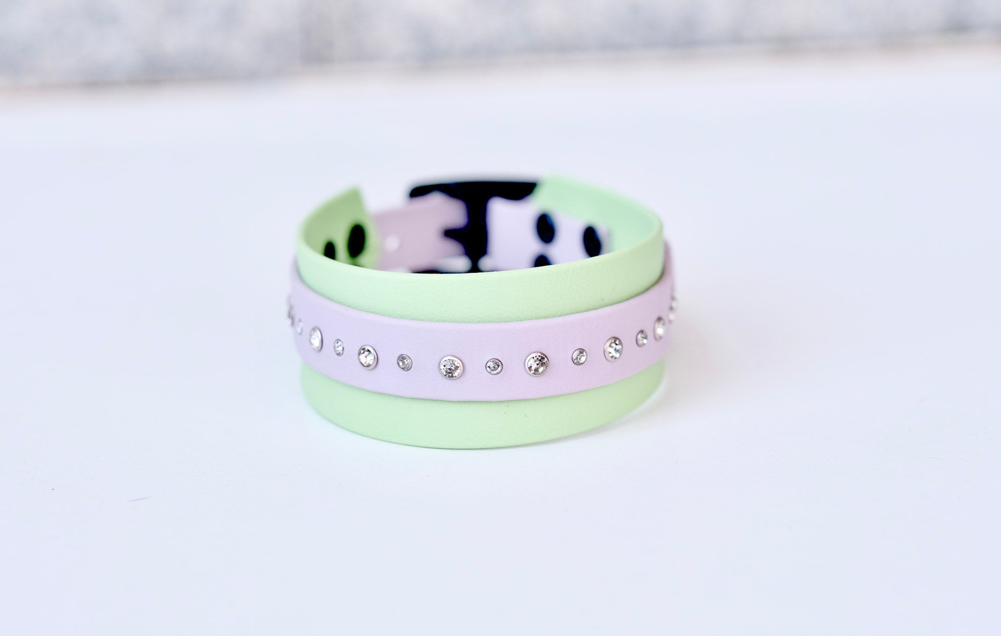 Collar "Eskimo" Pastel green & lilac