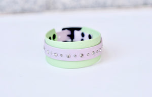 Collar "Eskimo" Pastel green & lilac