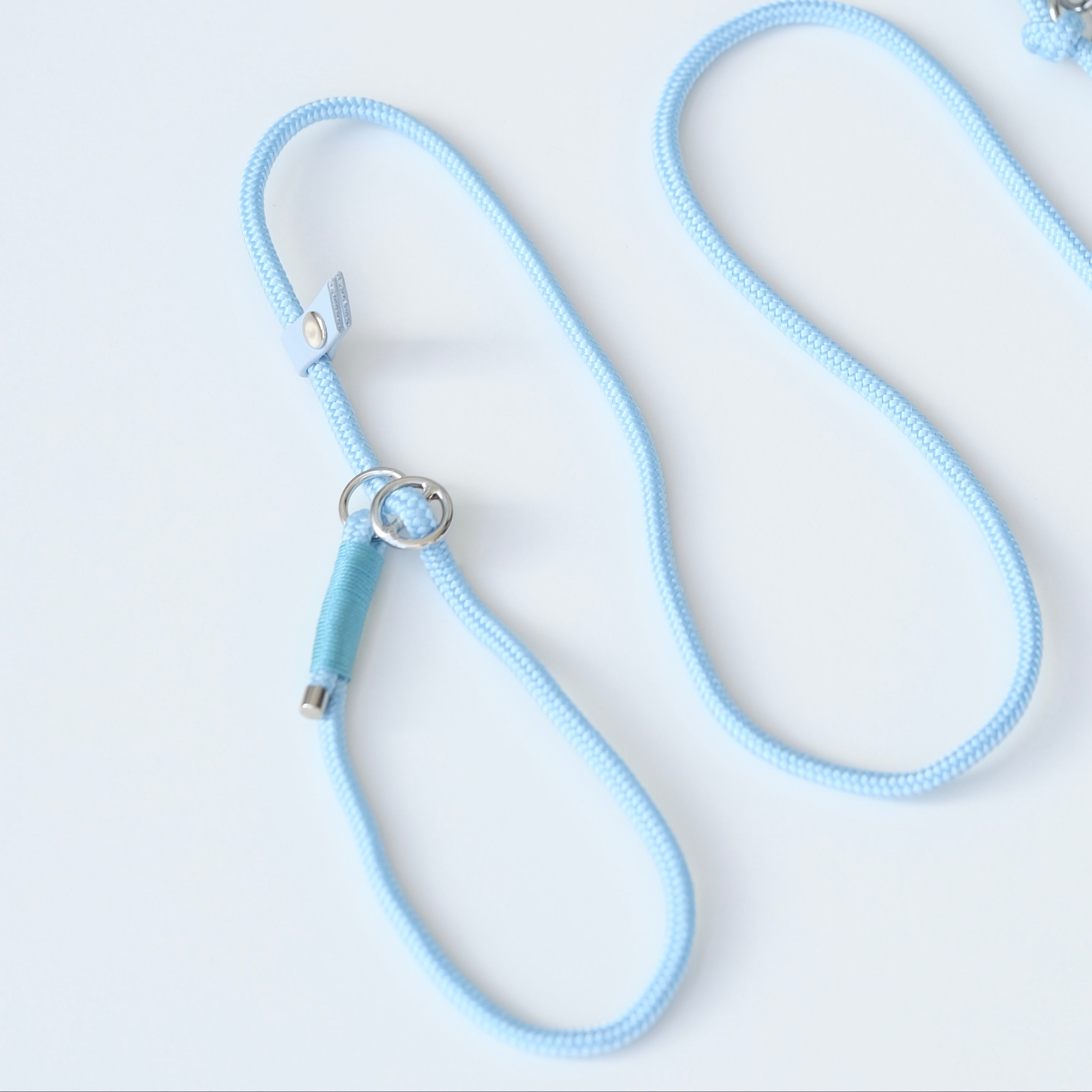 Slip-lead leash Baby Blue 6mm