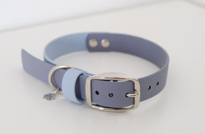 Collar "Mille" Pastel blue & grey