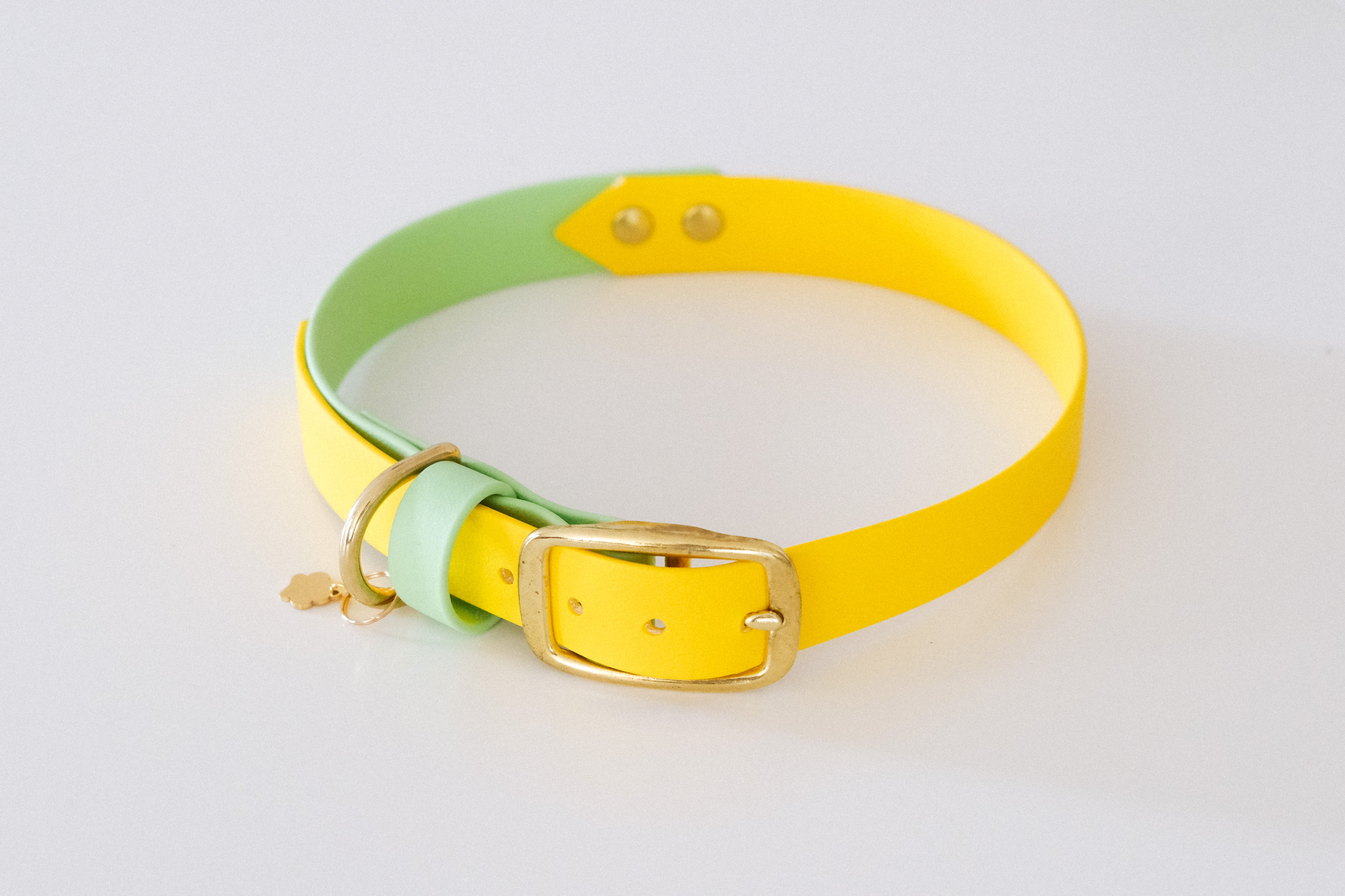 Collar "Mille" Yellow & apple green