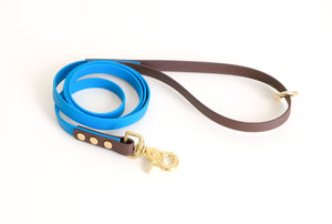 Leash 16 mm Dark chocolate & Lagune