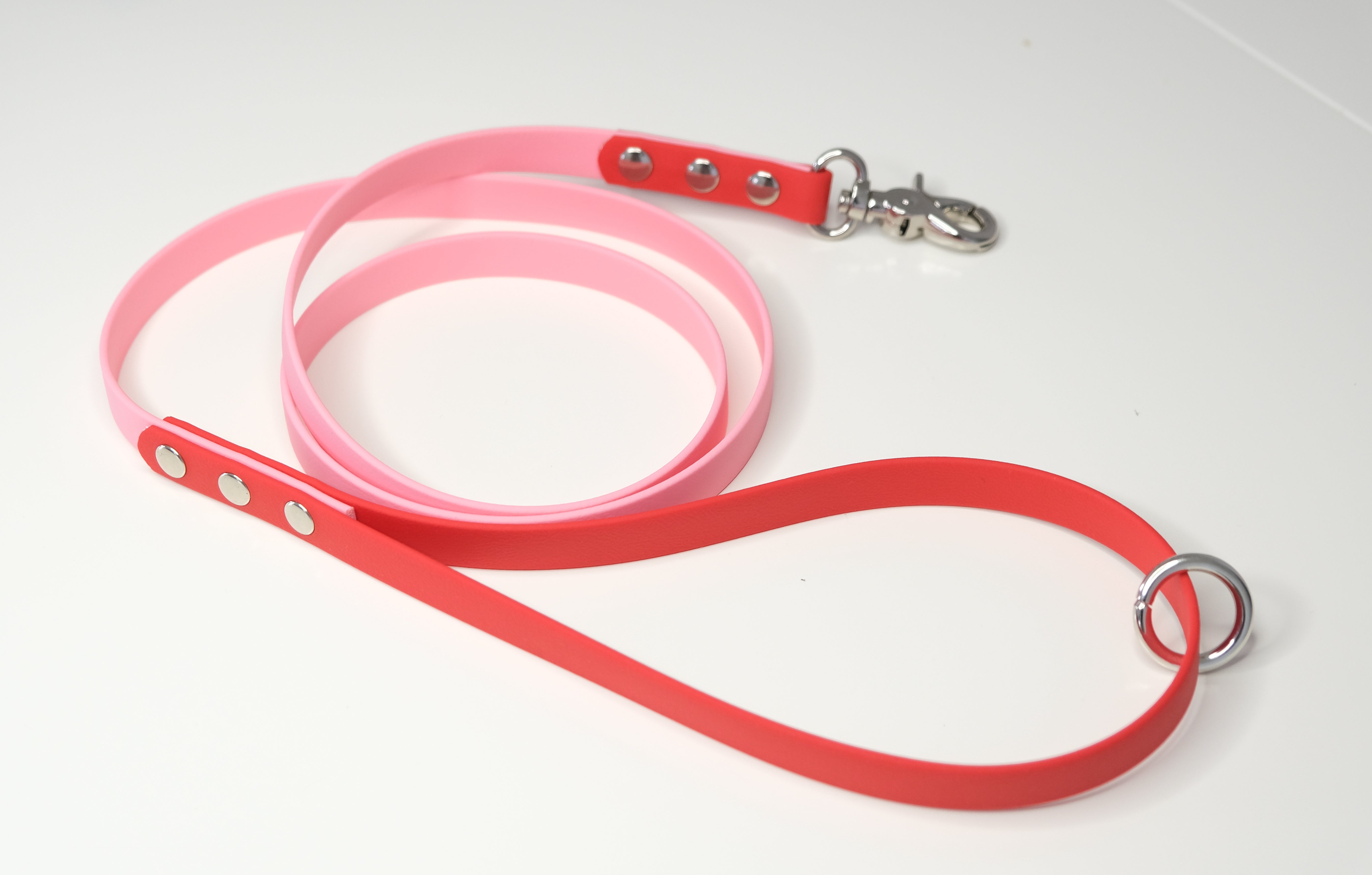 Leash 16 mm Red & pink