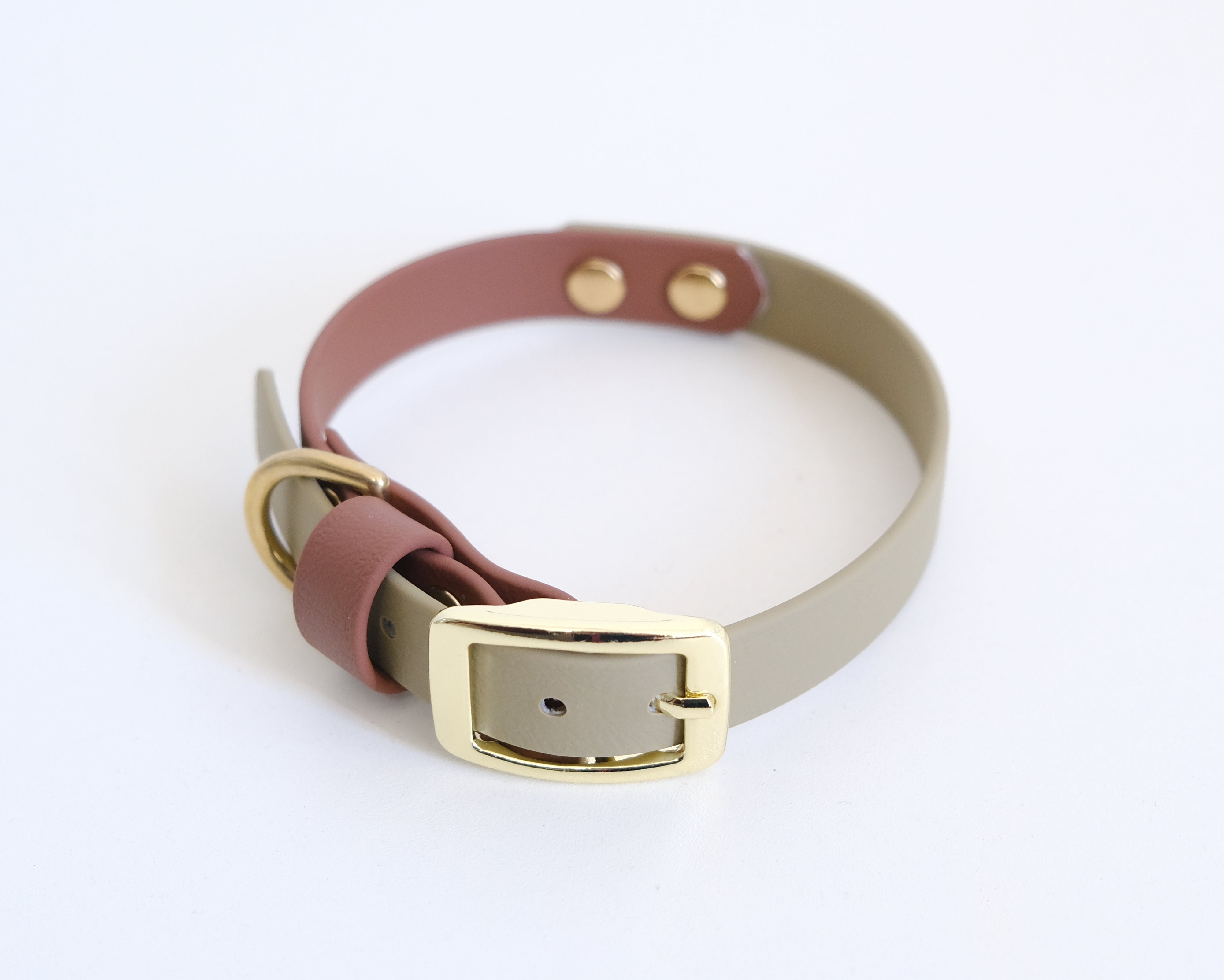 Collar "Tinni" caramel & beige