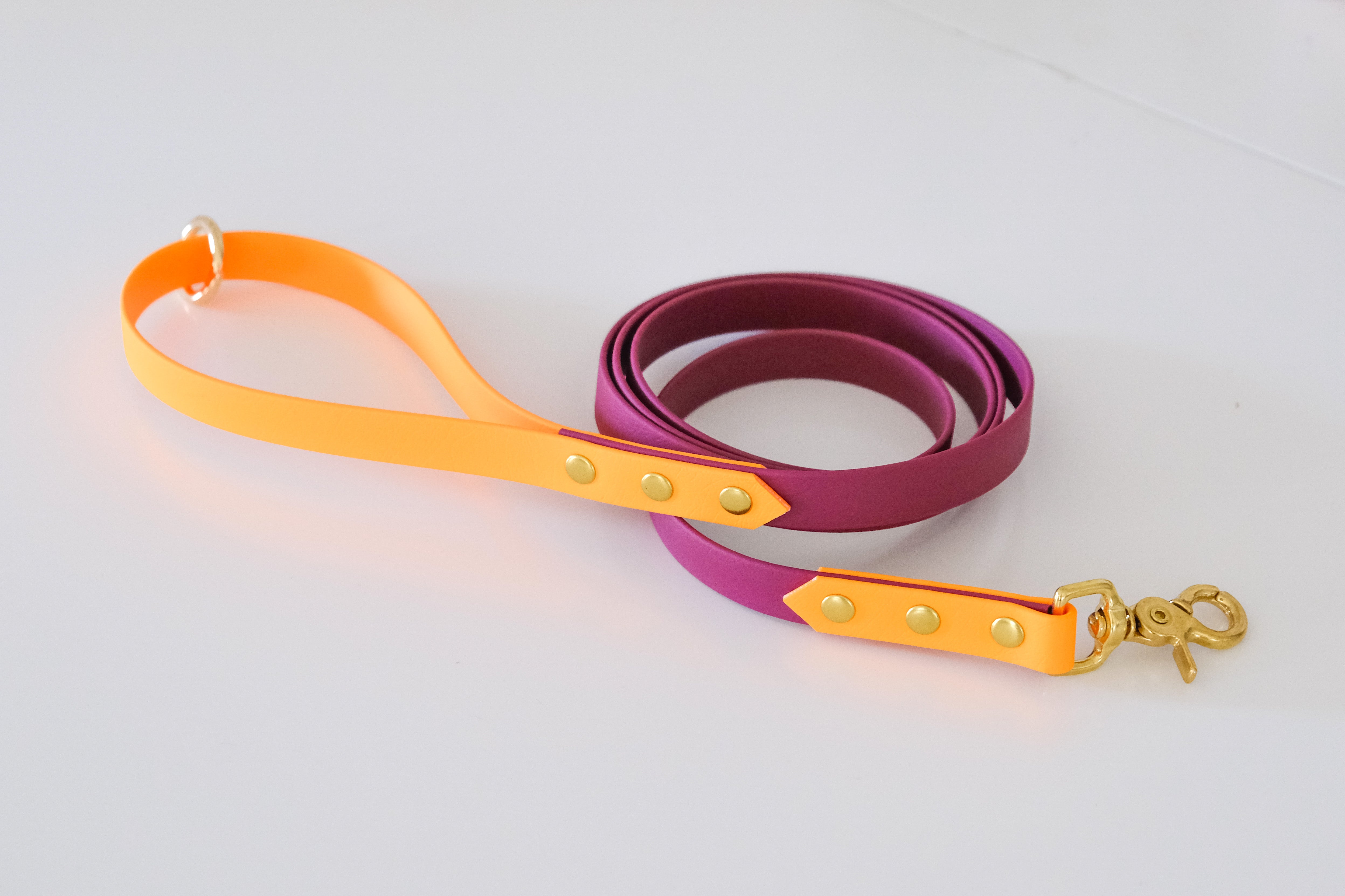 Leash 16 mm Wine & orange