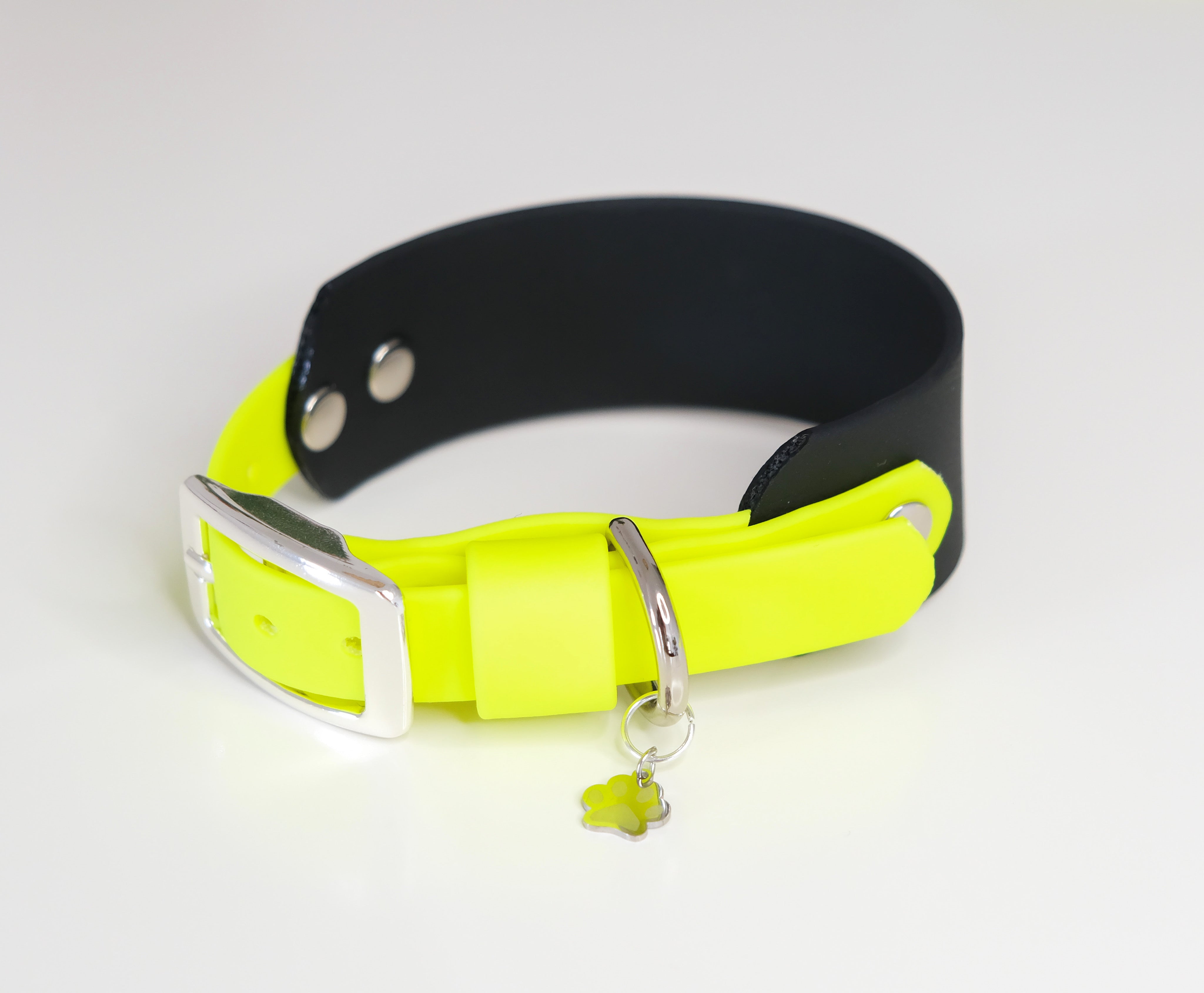 Collar "Eskimo" Black & neon yellow