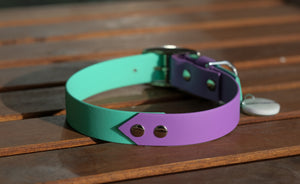 Collar "Mille" mint & violet