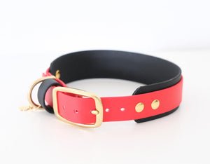 Collar "Macaruni" Red & black